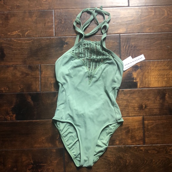 Robin Piccone Sophia High Neck one piece swim suit - Picture 3 of 6